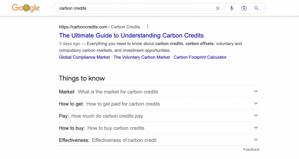 Recherche Google pour les annonces payantes