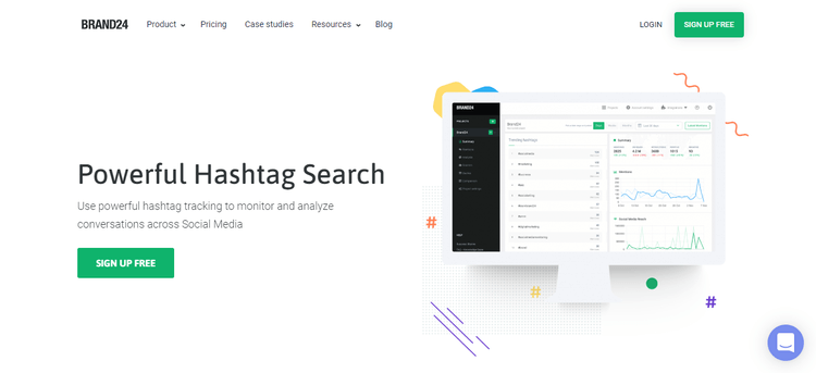 Brand24 的标签跟踪工具截图