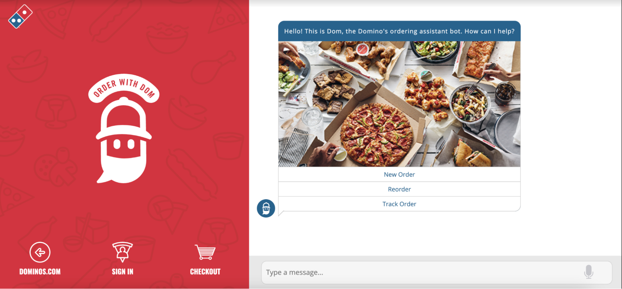 Chatbot di Domino