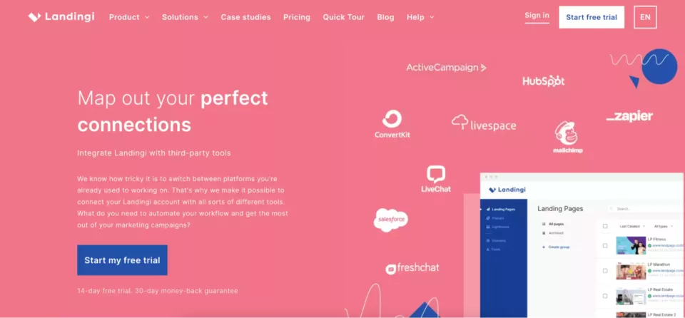 Landingi พร้อมแอพ Zapier