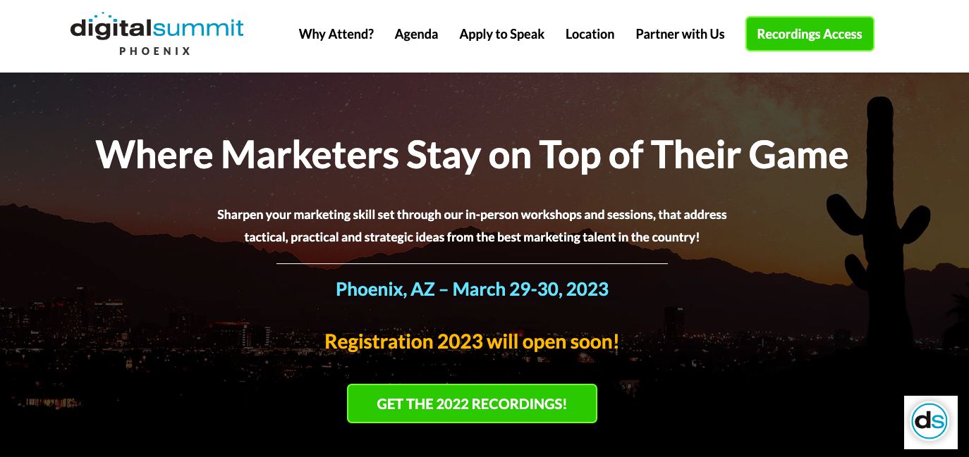 conferințe de marketing de conținut: Digital Summit Phoenix