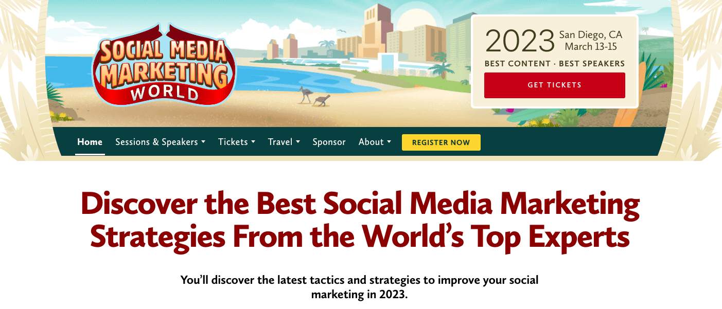 content marketing conferences: Social Media Marketing World