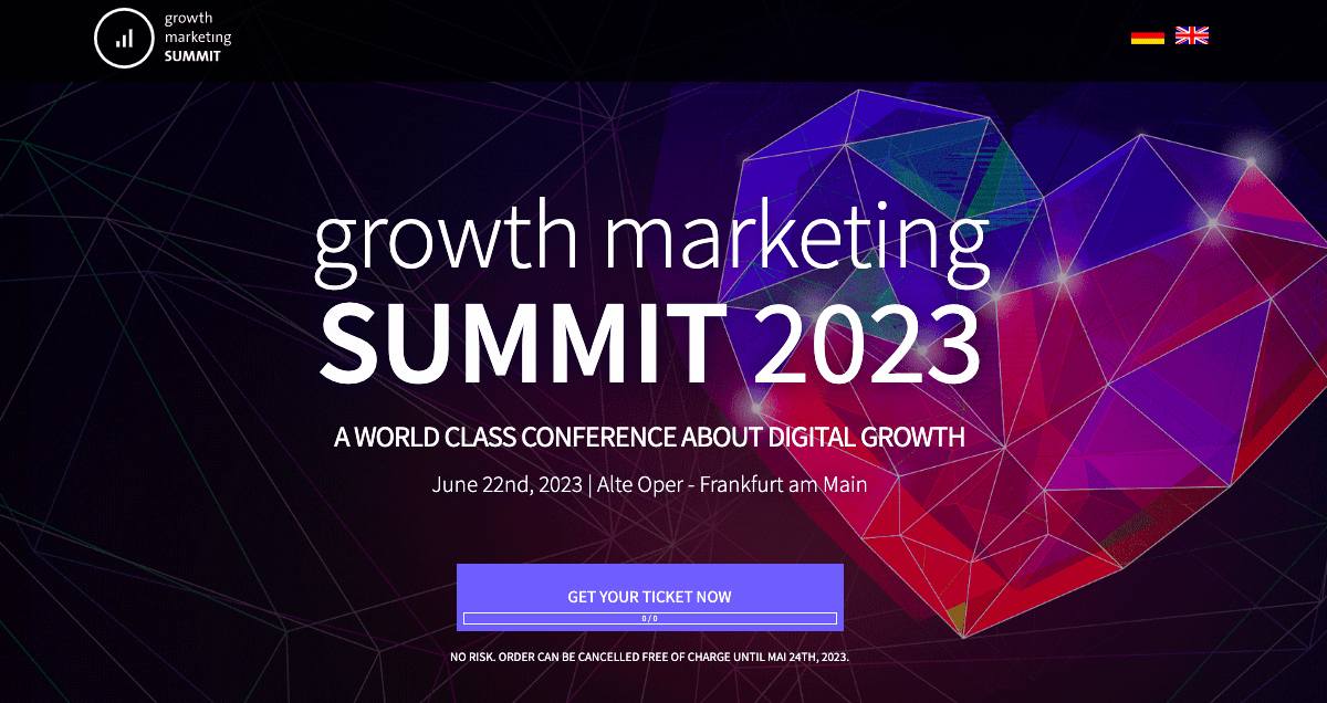 conferințe de marketing de conținut: Growth Marketing Summit 2023
