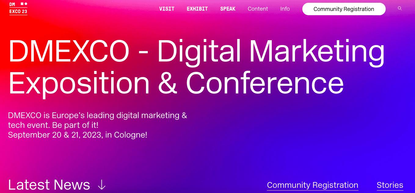 content marketing conferences: DMEXCO