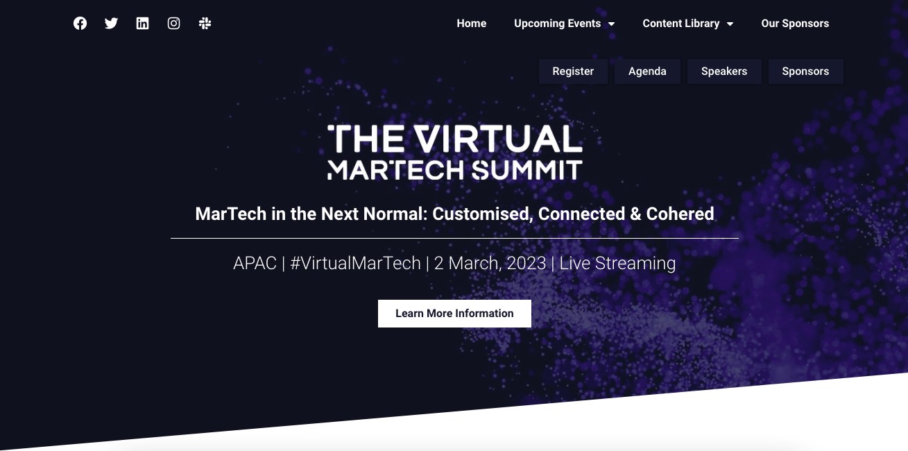 content marketing conferences: The virtual MarTech summit