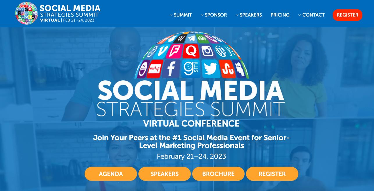conferințe de marketing de conținut: Social Media Strategies Summit