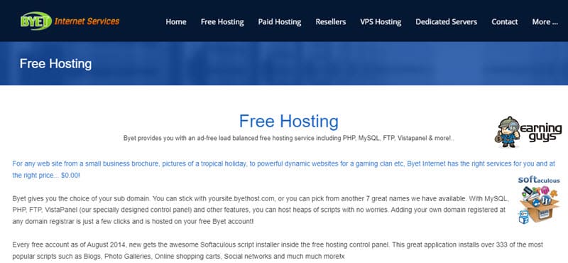 Byet Host WordPress 免费托管