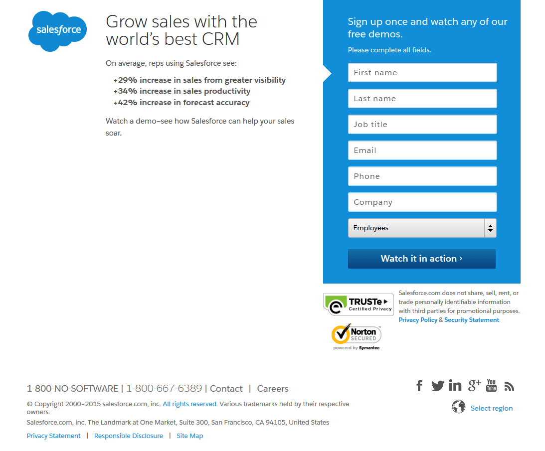 Dönüşüm örneği Salesforce rozetleri