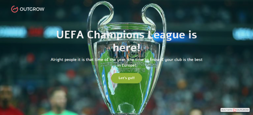 Perguntas da enquete da Liga dos Campeões da UEFA