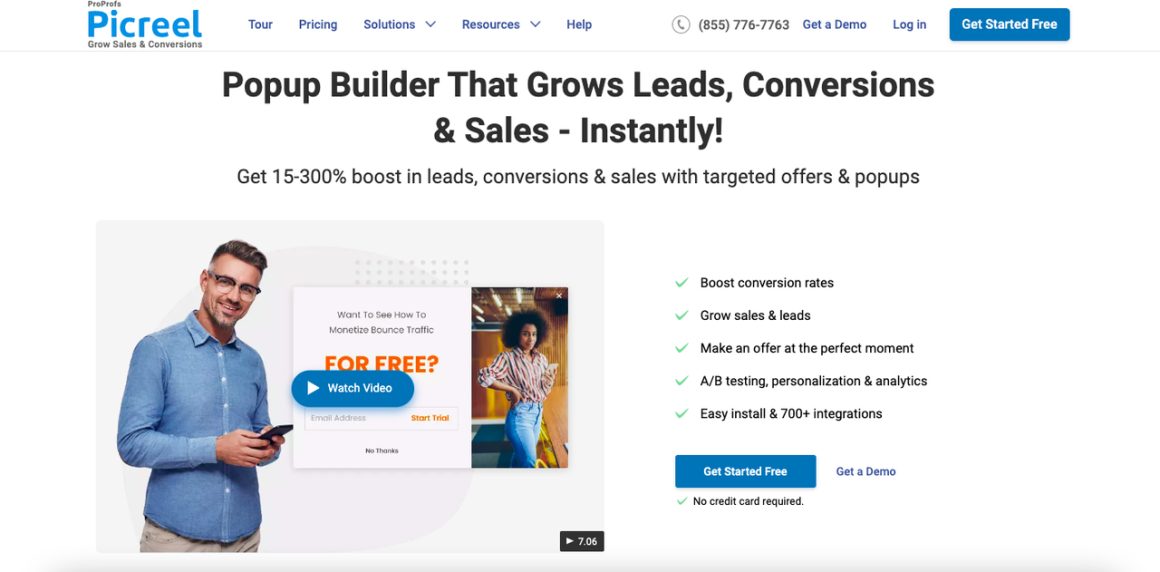 Picreel Popup-Software