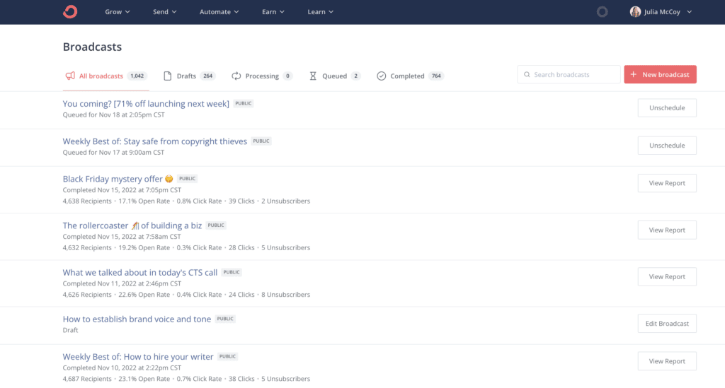 Convertkit mit Inhaltshacker