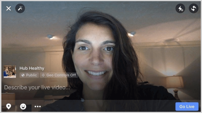 consejos de marketing en redes sociales locales: ejemplo de video en vivo