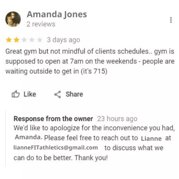 Exemplu de recenzie negativă de fitness
