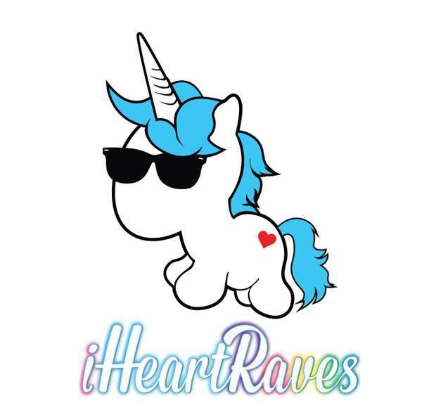 ยูนิคอร์นสวมแว่นกันแดด iHeartRaves