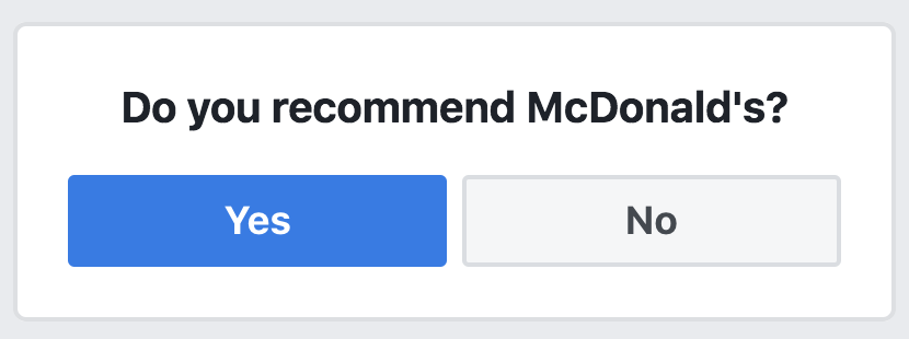 Recomendação do Facebook