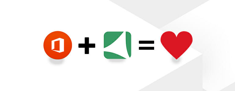 Office365-Logo + Vendasta-Logo = Herzsymbol