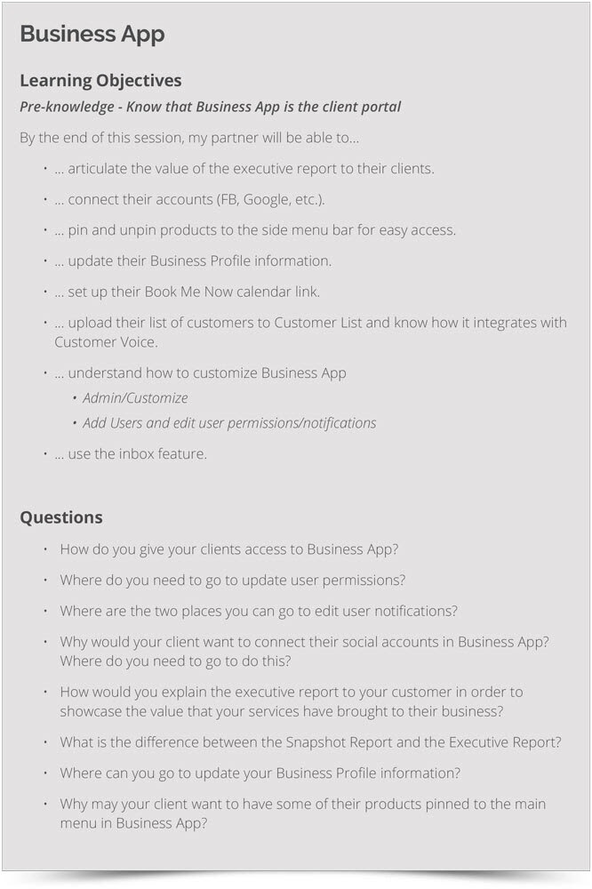 Business app