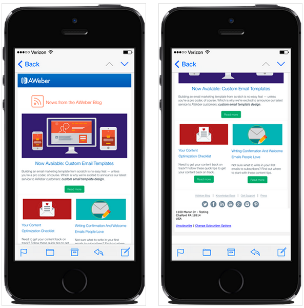 Mobile friendly example