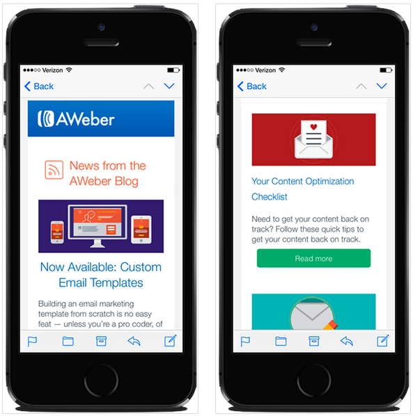 Mobile responsive example