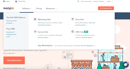HubSpot-CRM-营销-销售-服务-和-CMS-软件