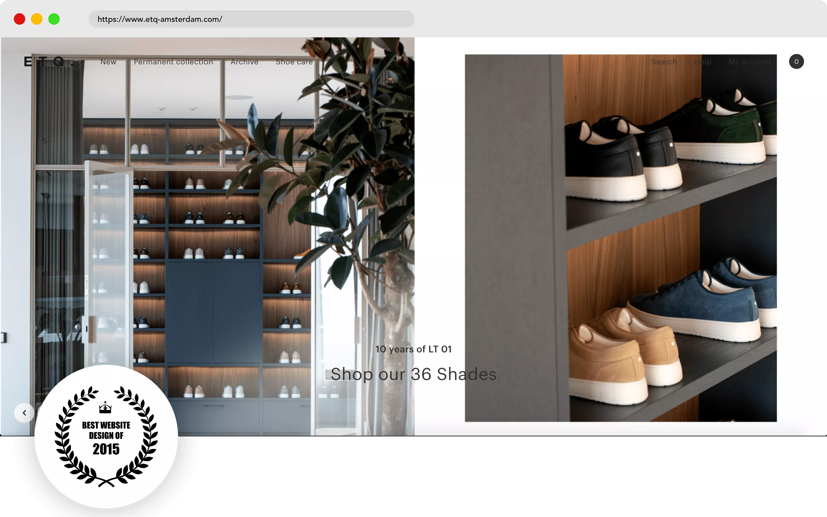 Progettazione del sito Web di ETQ Amsterdam