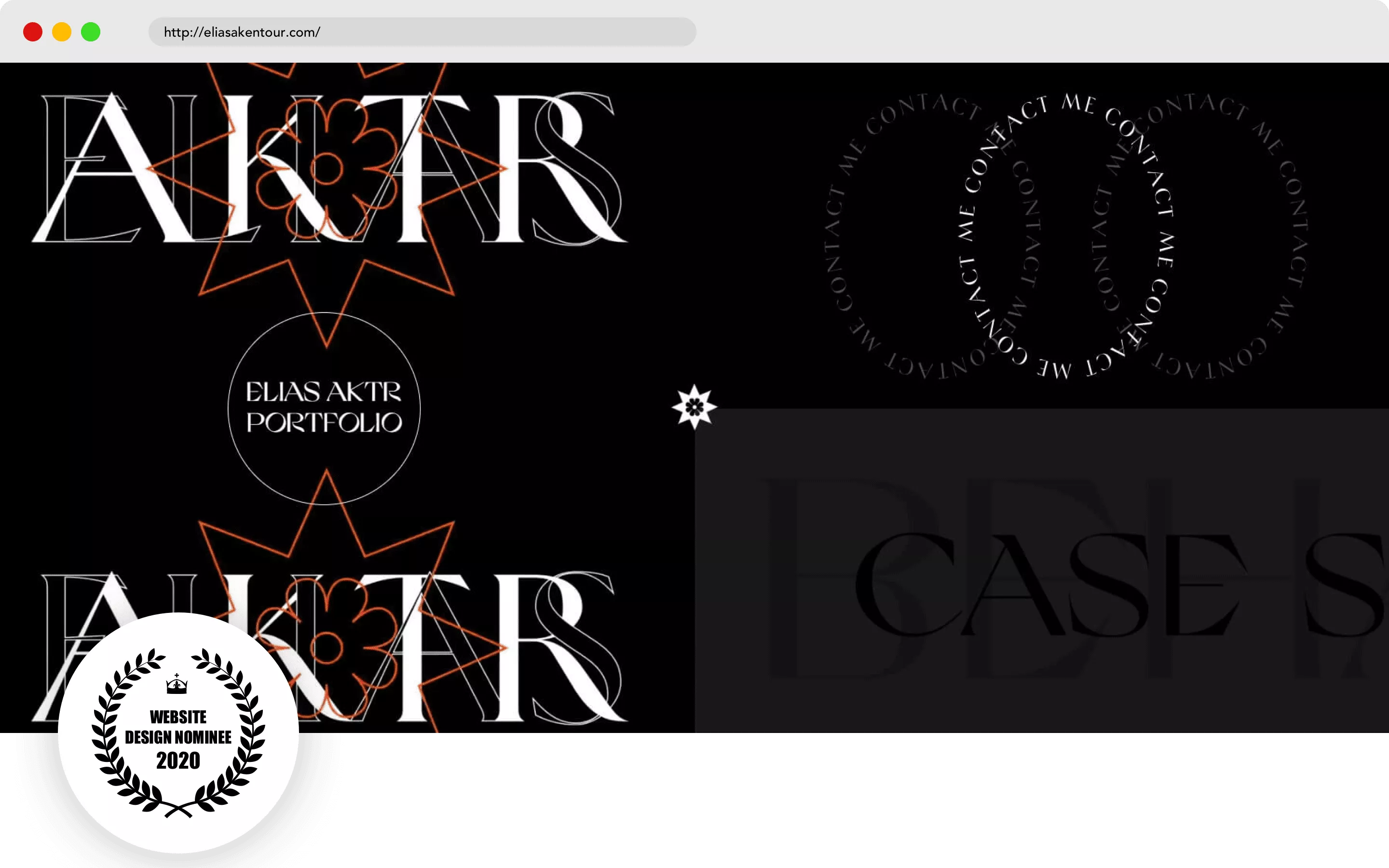 Elias Akentour Portfolio Design del sito web