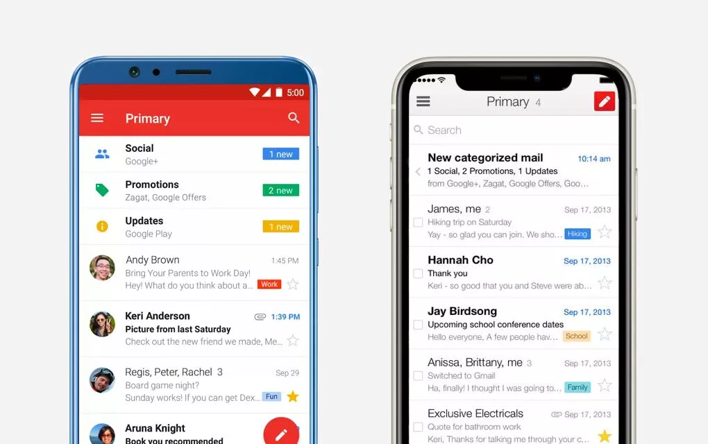 Мобильное приложение Gmail