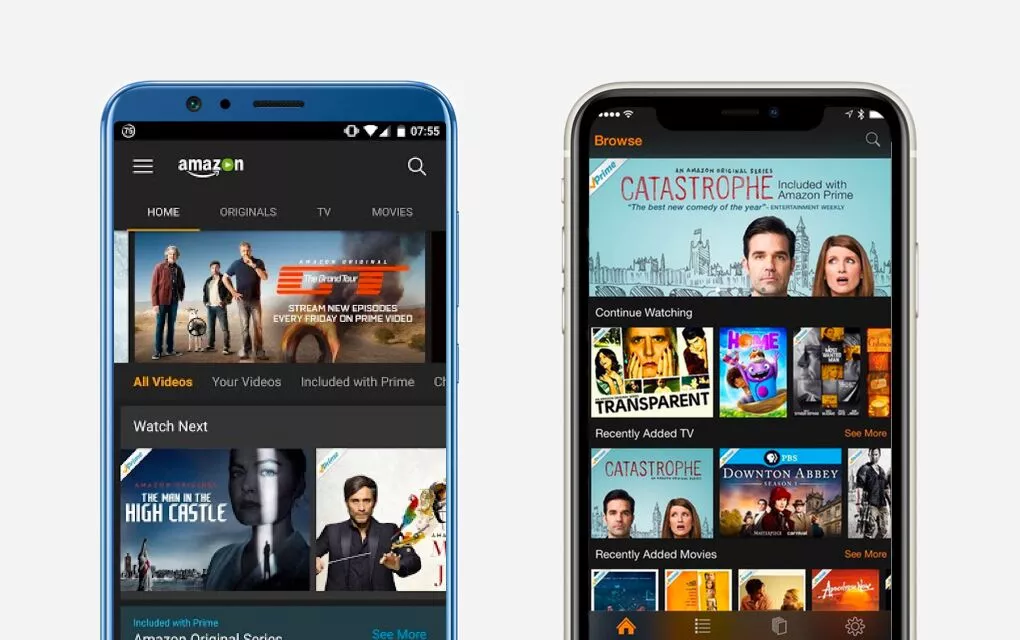 Мобильное приложение Amazon Prime