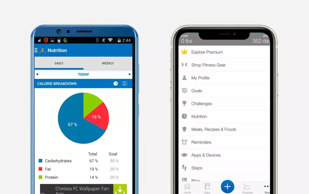 Мобильное приложение MyFitnessPal