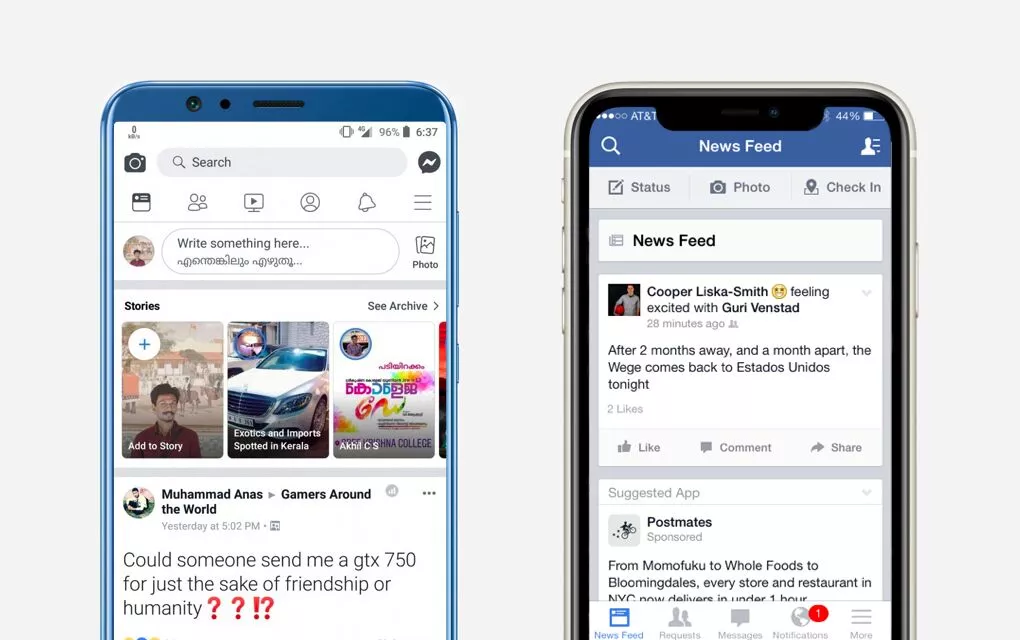 Мобильное приложение Facebook
