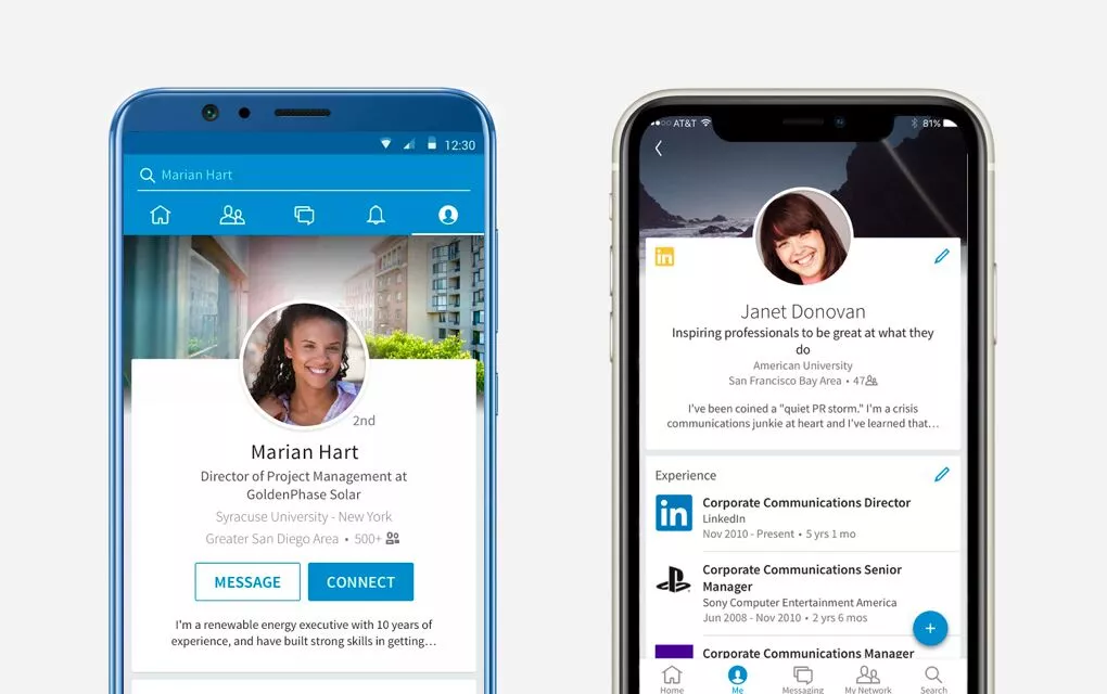 Мобильное приложение LinkedIn