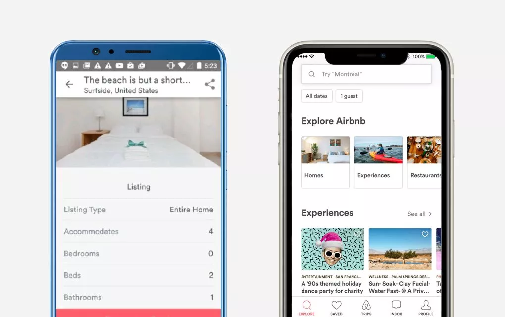 Мобильное приложение Airbnb