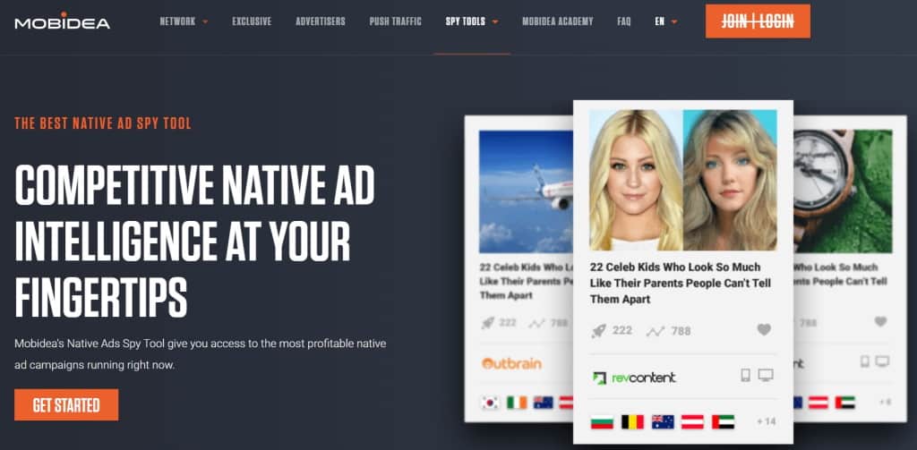 Mobidea ネイティブ広告スパイ ツール