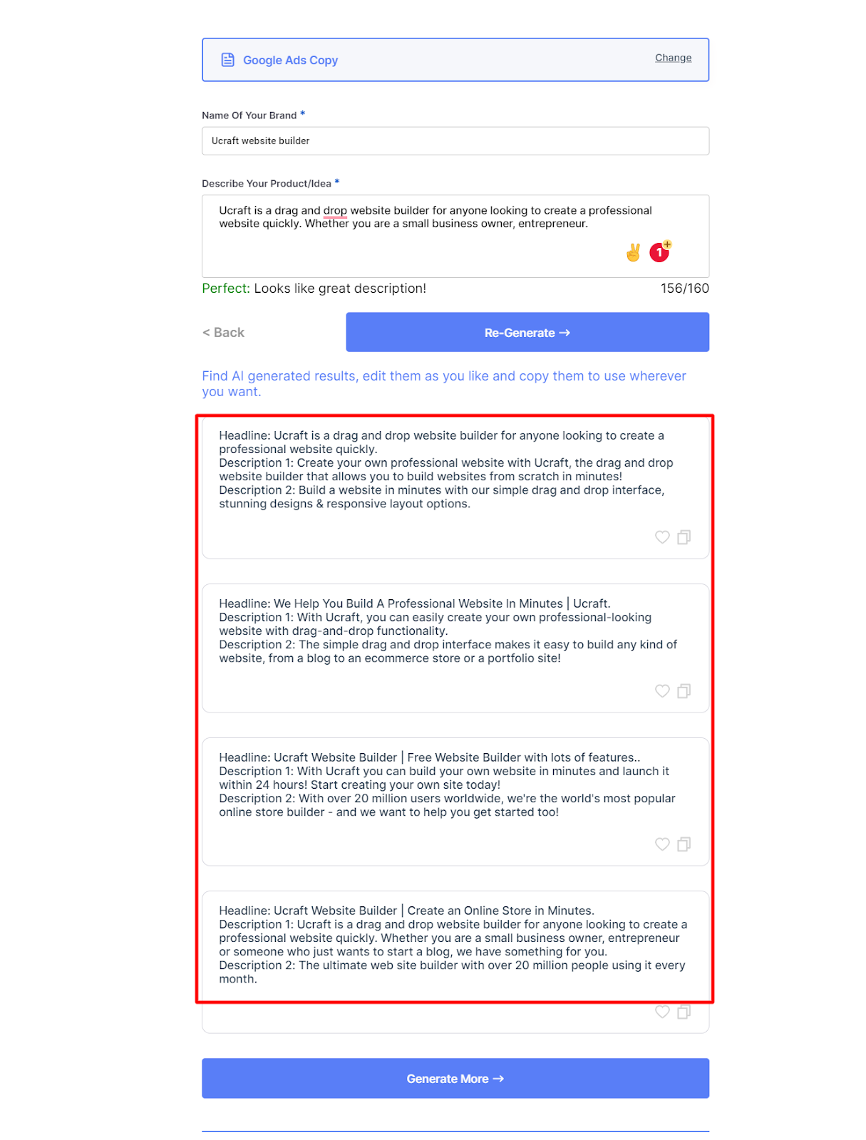 Scalenut 生成什么类型的副本?