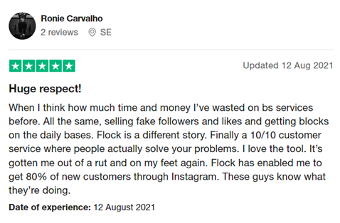 Flock social Ronie Carvalho recenzie