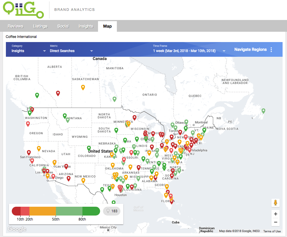 vendasta Brand Reputation Management Analytics Dashboard