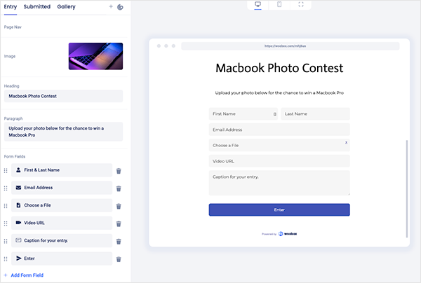 woobox-landing-page-builder - RafflePress Woobox landing page builder