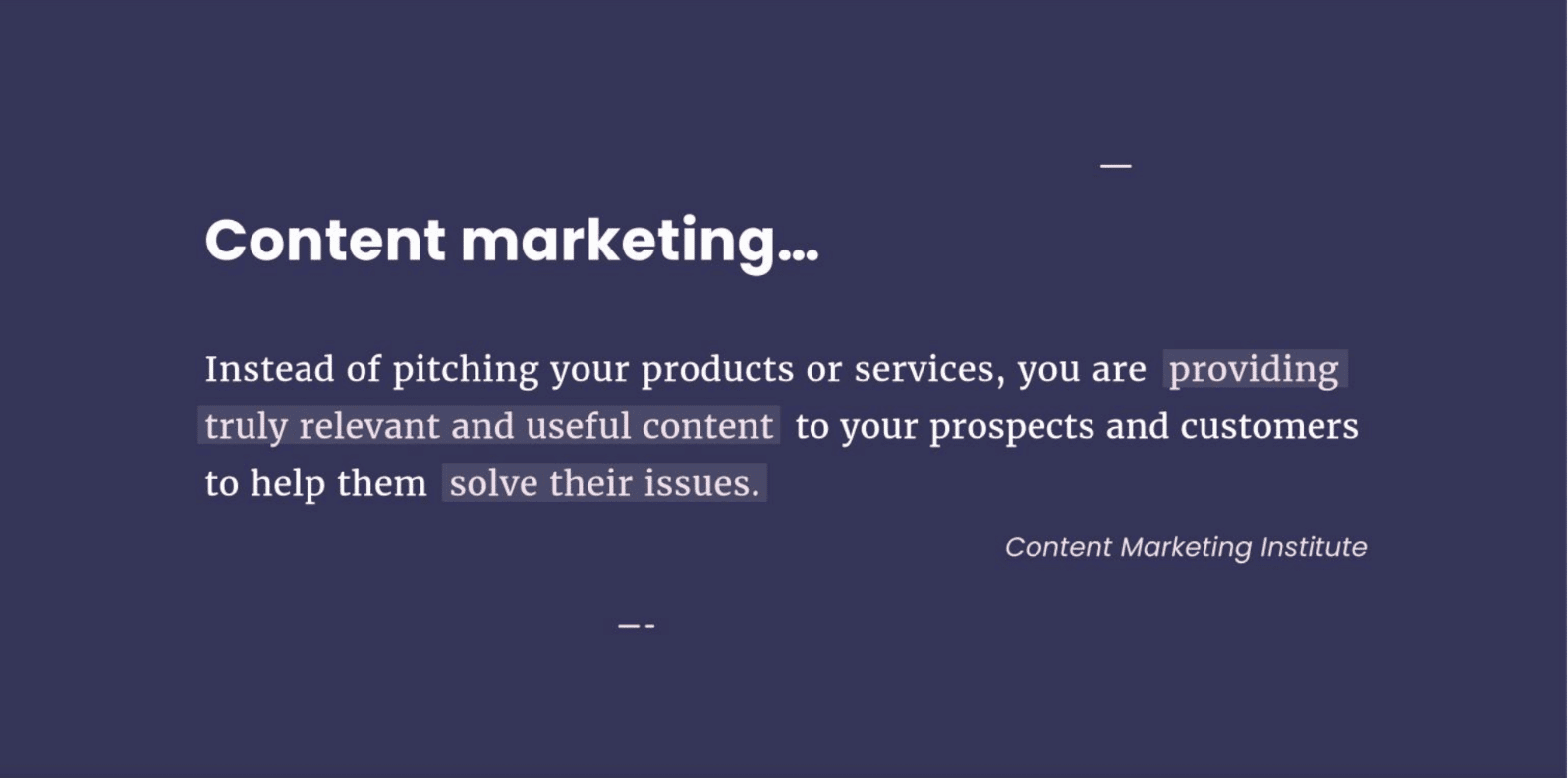 Content-Studie - Content-Marketing-Prinzip