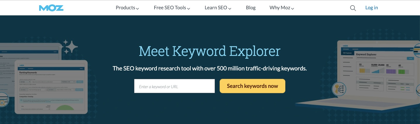 Бесплатные инструменты для исследования ключевых слов: Moz Keyword Explorer