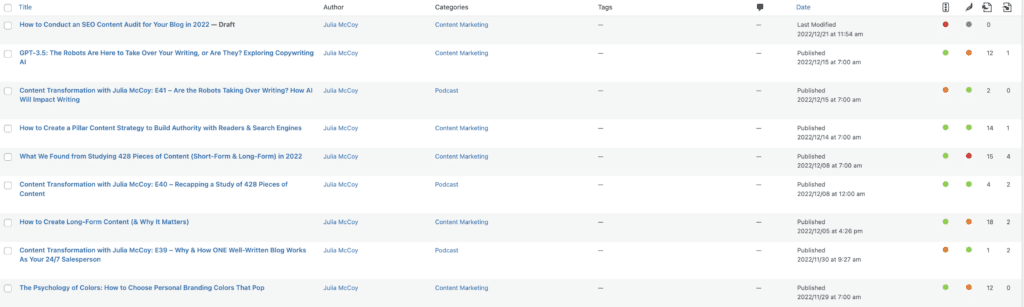 URL wordpress