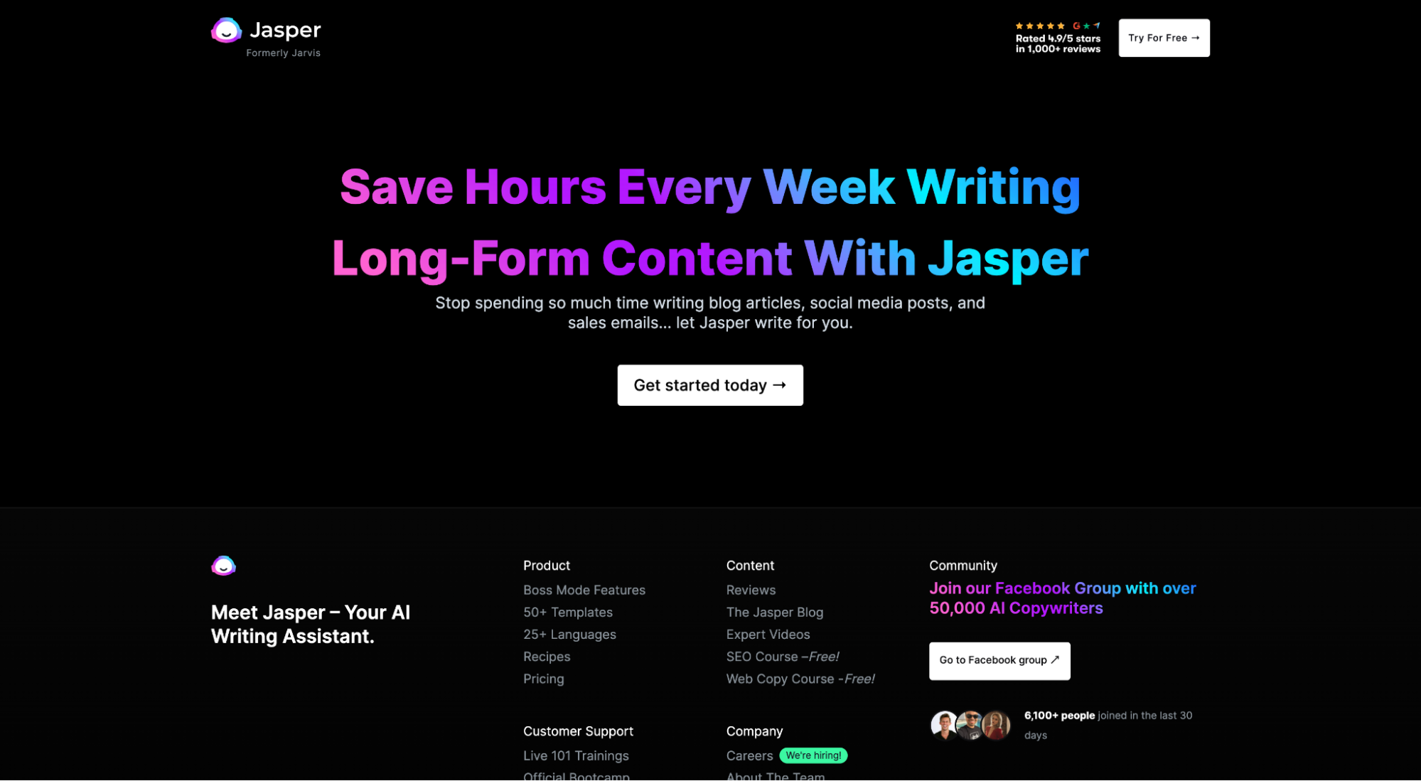 Jasper의 최종 CTA