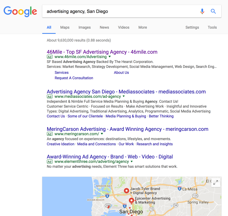 為什麼使用 Google Ads 第一個結果