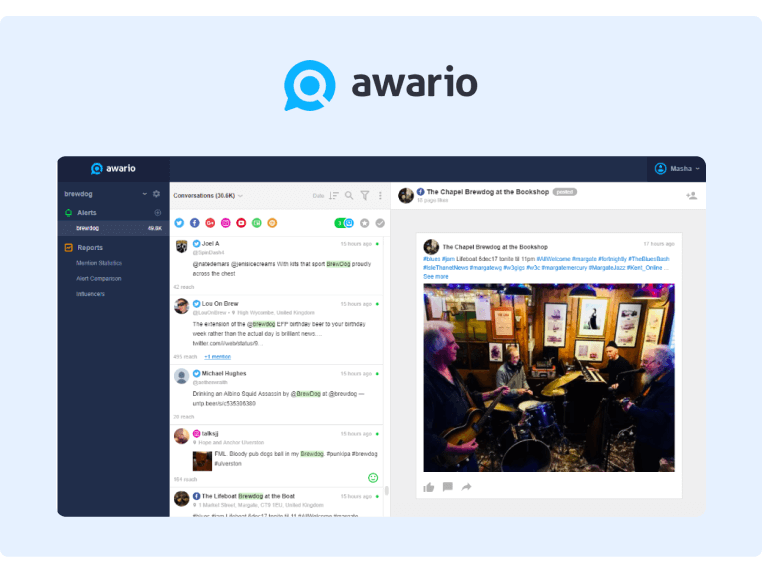 Enterprise Social Media Management - Awario