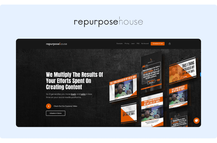 Gestión de redes sociales empresariales - Repurpose House