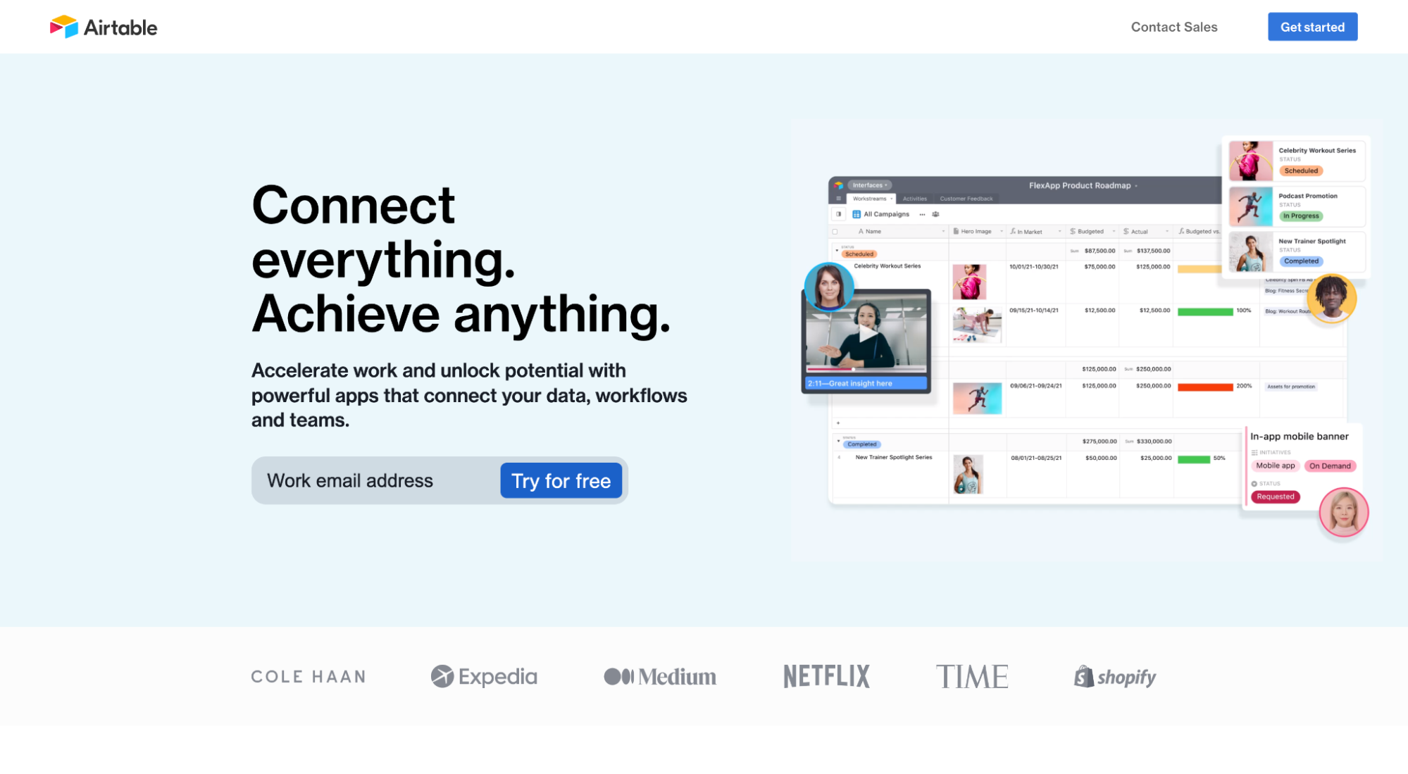 Airtable 방문 페이지