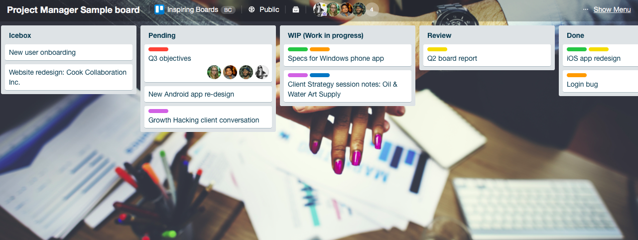 программное обеспечение для маркетинговых агентств Trello