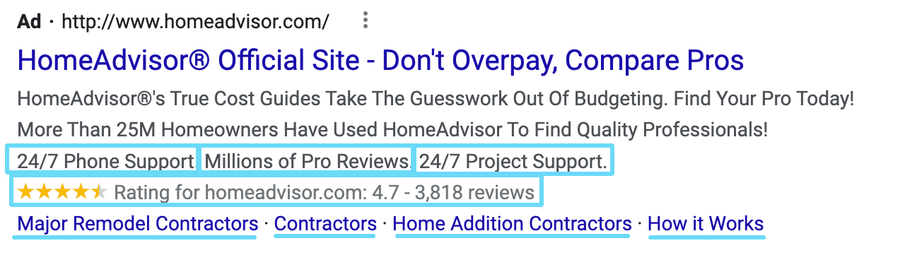 Google Ads 확장