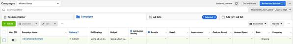 Facebook-Ads-Manager-campaigns-page