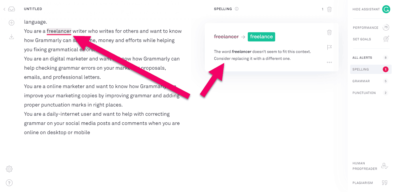 grammarly-spell-checking