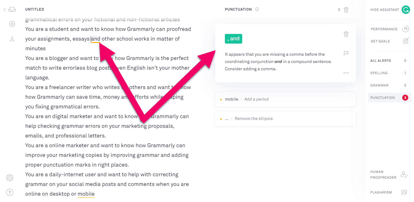grammarly-punctuation-checker
